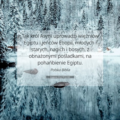 Picture 07 - Izajasza 20:4 POLUBG - Tak król Asyrii uprowadzi więźniów Egiptu i - Bible Verse Picture
