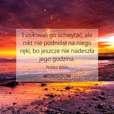 Picture 07 - Jana 7:30 POLUBG - I usiłowali go schwytać, ale nikt nie - Bible Verse Picture