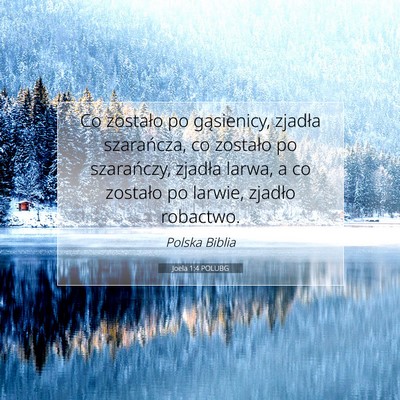 Picture 07 - Joela 1:4 POLUBG - Co zostało po gąsienicy, zjadła szarańcza, co - Bible Verse Picture