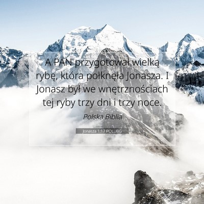 Picture 07 - Jonasza 1:17 POLUBG - A PAN przygotował wielką rybę, która - Bible Verse Picture