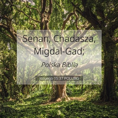 Picture 07 - Jozuego 15:37 POLUBG - Senan, Chadasza, - Bible Verse Picture