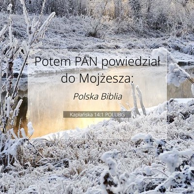 Picture 07 - Kapłańska 14:1 POLUBG - Potem PAN powiedział do - Bible Verse Picture