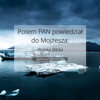 Picture 07 - Kapłańska 6:24 POLUBG - Potem PAN powiedział do - Bible Verse Picture
