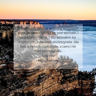 Picture 07 - Kaznodziei 4:1 POLUBG - Potem zwróciłem się w stronę wszystkich - Bible Verse Picture