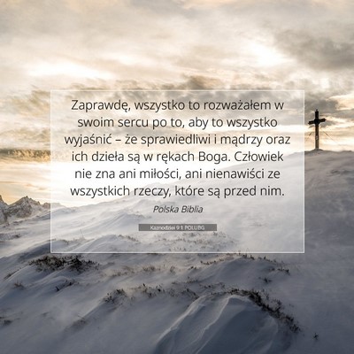 Picture 07 - Kaznodziei 9:1 POLUBG - Zaprawdę, wszystko to rozważałem w swoim sercu - Bible Verse Picture
