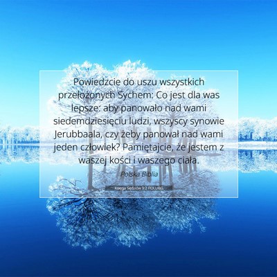 Picture 07 - Księga Sędziów 9:2 POLUBG - Powiedzcie do uszu wszystkich przełożonych - Bible Verse Picture