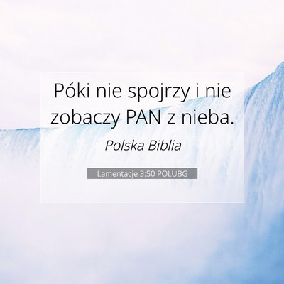 Picture 07 - Lamentacje 3:50 POLUBG - Póki nie spojrzy i nie zobaczy PAN z - Bible Verse Picture