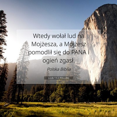 Picture 07 - Liczb 11:2 POLUBG - Wtedy wołał lud na Mojżesza, a Mojżesz - Bible Verse Picture
