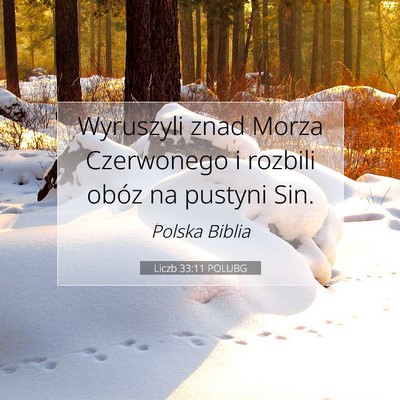 Picture 07 - Liczb 33:11 POLUBG - Wyruszyli znad Morza Czerwonego i rozbili obóz - Bible Verse Picture