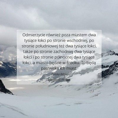 Picture 07 - Liczb 35:5 POLUBG - Odmierzycie również poza miastem dwa tysiące - Bible Verse Picture