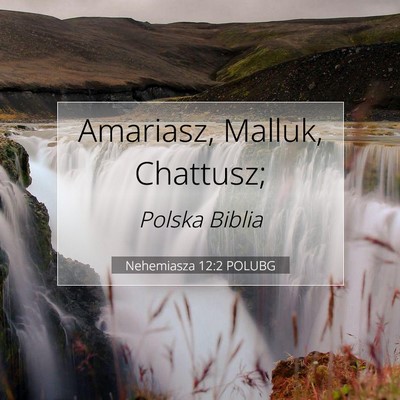 Picture 07 - Nehemiasza 12:2 POLUBG - Amariasz, Malluk, - Bible Verse Picture