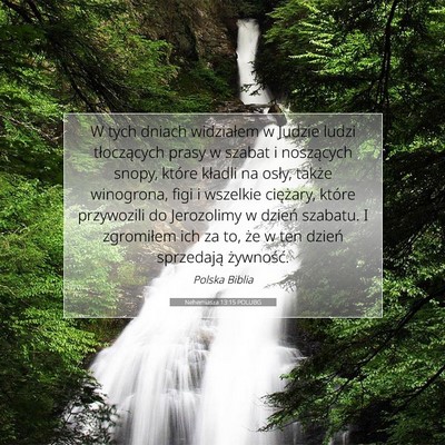 Picture 07 - Nehemiasza 13:15 POLUBG - W tych dniach widziałem w Judzie ludzi - Bible Verse Picture