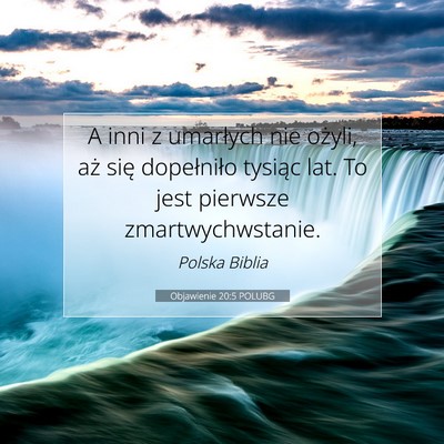 Picture 07 - Objawienie 20:5 POLUBG - A inni z umarłych nie ożyli, aż się - Bible Verse Picture