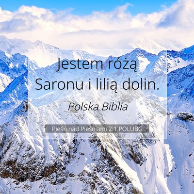 Picture 07 - Pieśń nad Pieśniami 2:1 POLUBG - Jestem różą Saronu i lilią - Bible Verse Picture