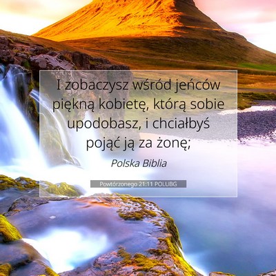 Picture 07 - Powtórzonego 21:11 POLUBG - I zobaczysz wśród jeńców piękną kobietę, - Bible Verse Picture