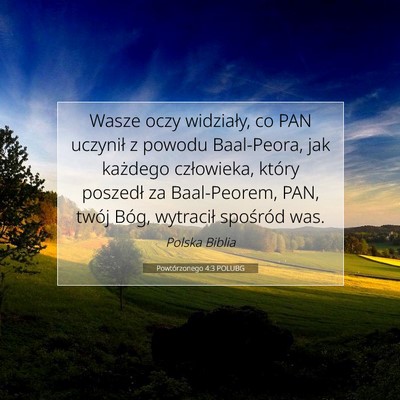 Picture 07 - Powtórzonego 4:3 POLUBG - Wasze oczy widziały, co PAN uczynił z powodu - Bible Verse Picture