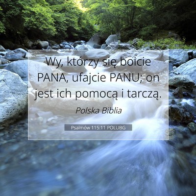 Picture 07 - Psalmów 115:11 POLUBG - Wy, którzy się boicie PANA, ufajcie PANU; on - Bible Verse Picture