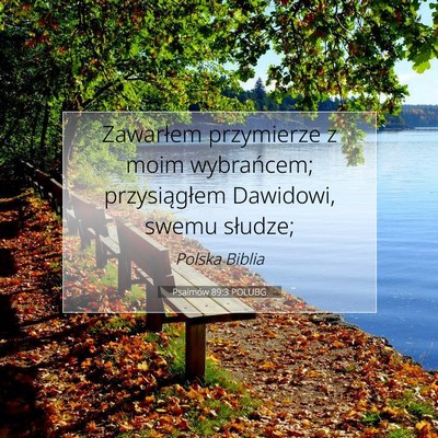 Picture 07 - Psalmów 89:3 POLUBG - Zawarłem przymierze z moim wybrańcem; - Bible Verse Picture