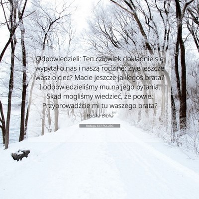 Picture 07 - Rodzaju 43:7 POLUBG - Odpowiedzieli: Ten człowiek dokładnie się - Bible Verse Picture