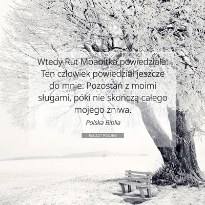 Picture 07 - Rut 2:21 POLUBG - Wtedy Rut Moabitka powiedziała: Ten człowiek - Bible Verse Picture