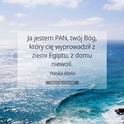 Picture 07 - Wyjścia 20:2 POLUBG - Ja jestem PAN, twój Bóg, który cię - Bible Verse Picture