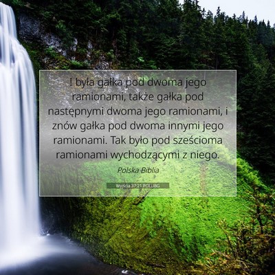 Picture 07 - Wyjścia 37:21 POLUBG - I była gałka pod dwoma jego ramionami, także - Bible Verse Picture