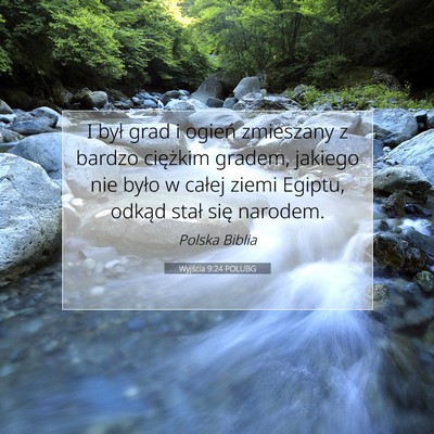 Picture 07 - Wyjścia 9:24 POLUBG - I był grad i ogień zmieszany z bardzo ciężkim - Bible Verse Picture