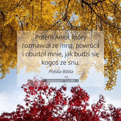 Picture 07 - Zachariasza 4:1 POLUBG - Potem Anioł, który rozmawiał ze mną, - Bible Verse Picture