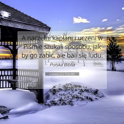 Picture 07 - Łukasza 22:2 POLUBG - A naczelni kapłani i uczeni w Piśmie szukali - Bible Verse Picture