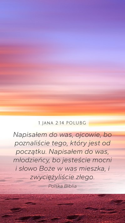 1 Jana 2:14 POLUBG Bible Verse Image