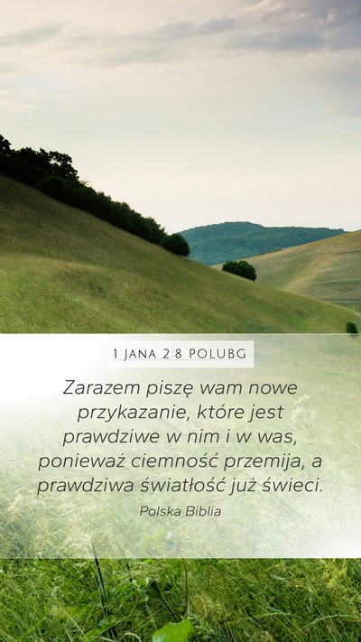 1 Jana 2:8 POLUBG Bible Verse Image