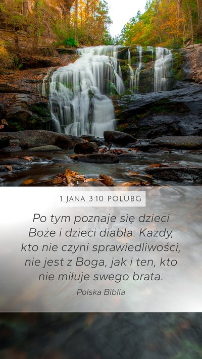 1 Jana 3:10 POLUBG Bible Verse Image
