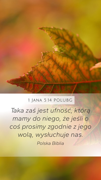 1 Jana 5:14 POLUBG Bible Verse Image