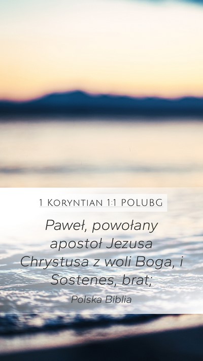 1 Koryntian 1:1 POLUBG Bible Verse Image