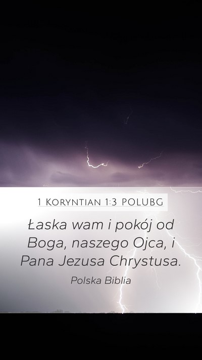 1 Koryntian 1:3 POLUBG Bible Verse Image