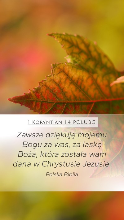 1 Koryntian 1:4 POLUBG Bible Verse Image