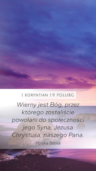 1 Koryntian 1:9 POLUBG Bible Verse Image