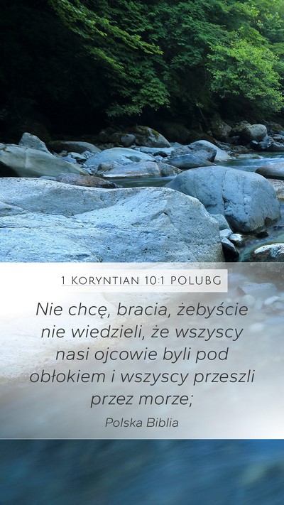 1 Koryntian 10:1 POLUBG Bible Verse Image