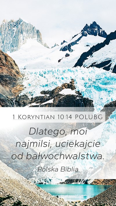 1 Koryntian 10:14 POLUBG Bible Verse Image