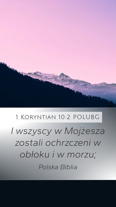 1 Koryntian 10:2 POLUBG Bible Verse Image
