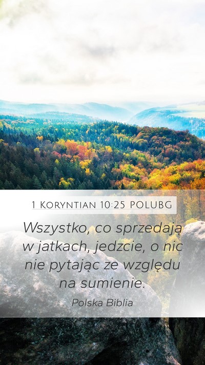 1 Koryntian 10:25 POLUBG Bible Verse Image