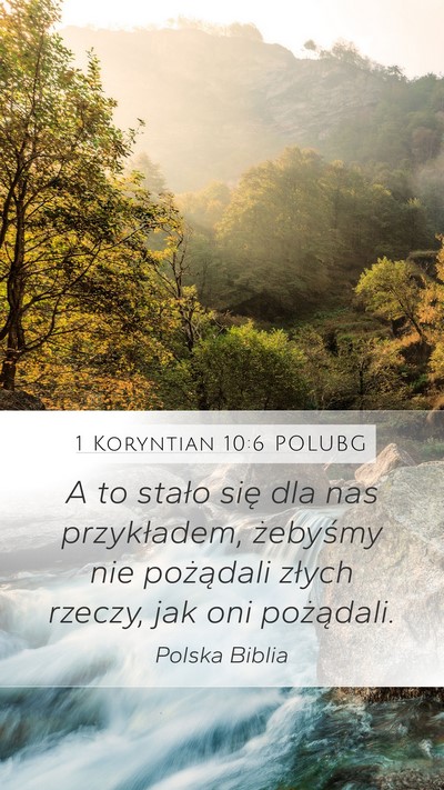 1 Koryntian 10:6 POLUBG Bible Verse Image