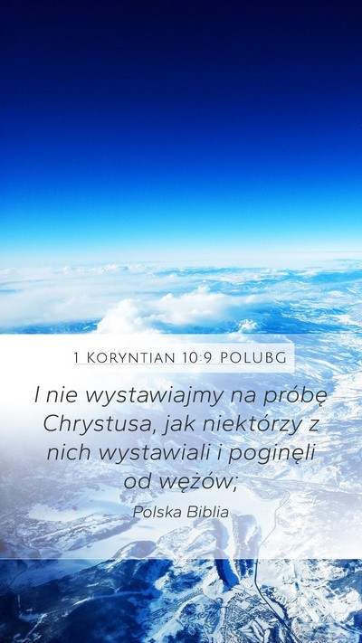 1 Koryntian 10:9 POLUBG Bible Verse Image
