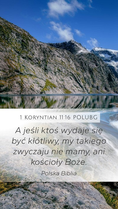 1 Koryntian 11:16 POLUBG Bible Verse Image