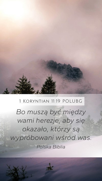 1 Koryntian 11:19 POLUBG Bible Verse Image