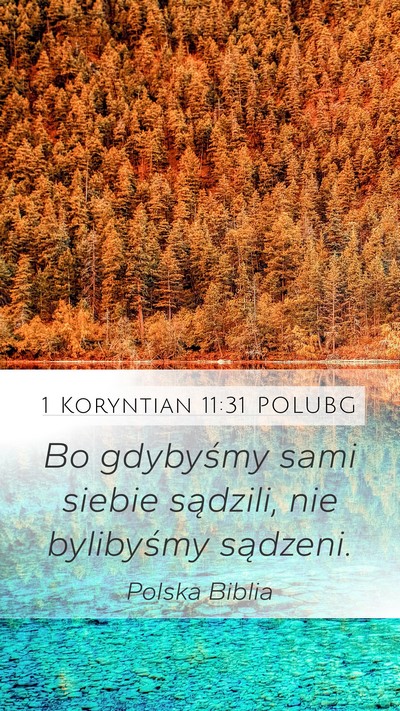1 Koryntian 11:31 POLUBG Bible Verse Image