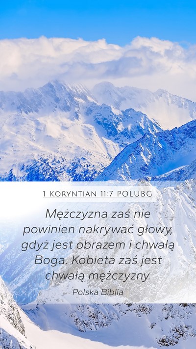 1 Koryntian 11:7 POLUBG Bible Verse Image
