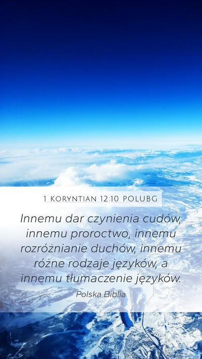 1 Koryntian 12:10 POLUBG Bible Verse Image