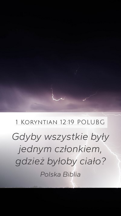 1 Koryntian 12:19 POLUBG Bible Verse Image