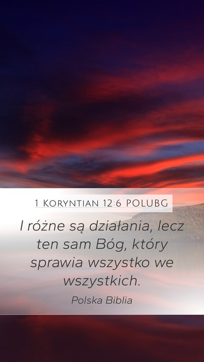 1 Koryntian 12:6 POLUBG Bible Verse Image